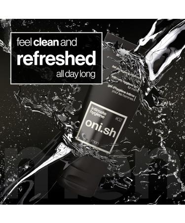 Oni.sh Intimate Hygiene Gel for Men - Refreshing Cleanser for Daily Use Prevents Odor Soothes Irritation Non-Soapy Formula - 180ml - Buy Online on GoSupps.com