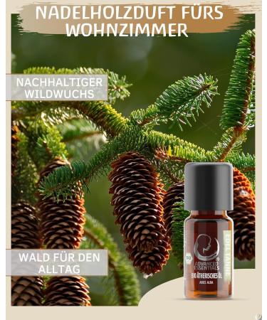Organic Fir Oil Essential Oil (Abies Alba) Wild Growth Edel Fir & Pine Needle Oil from Bulgaria | 10ml - Premium Quality - Buy Online on GoSupps.com