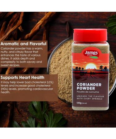 James Spices Inc. Coriander powder - 120g Coriander Powder -120G - Buy Online on GoSupps.com