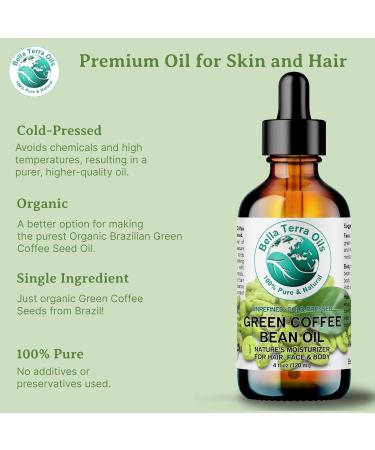 Bella Terra Oils - Green Coffee Bean Oil 16 oz - Dive into the World of Green Bean Coffee Extract Boosted with Antioxidants Supreme Skin Care Elixir 16 Fl Oz (Pack of 1) - Buy Online on GoSupps.com