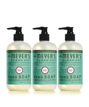 Mrs. Meyer's Hand Soap Made with Essential Oils Biodegradable Formula Basil 12.5 fl. oz - Pack of 3 Basil 12.5 Fl Oz (Pack of 3)