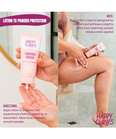 HAPPY NUTS and HAPPY CURVES Comfort Cream His and Hers Set - Anti-Chafing Sweat Defense Odor Control Aluminum-Free Mens Deodorant & Hygiene Product - Buy Online on GoSupps.com