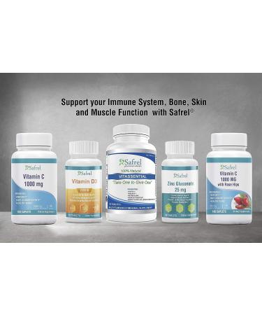 Safrel Vitassential One Daily Multivitamin - Whole Food Vitamins for Men & Women - Gluten Free Vegan Supplement - 120 Tablets - Buy Online on GoSupps.com