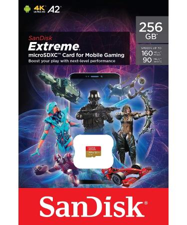 SanDisk 256GB Extreme MicroSD UHS-I Card for Mobile Gaming - SDSQXA1-256G-GN6GN - Buy Online on GoSupps.com