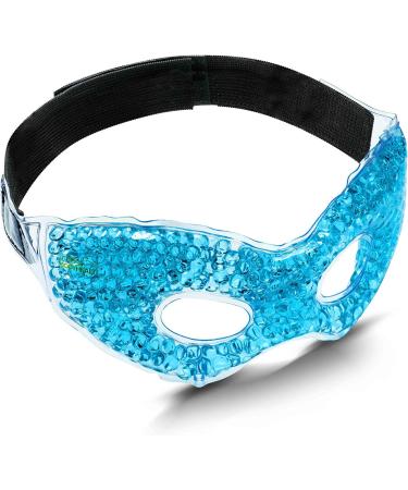 Bodyhealt Cooling Gel Eye Mask - Reusable Ice Pack for Puffy Eyes, Dark Circles, Migraines, Headaches & Stress Relief - Buy Online on GoSupps.com