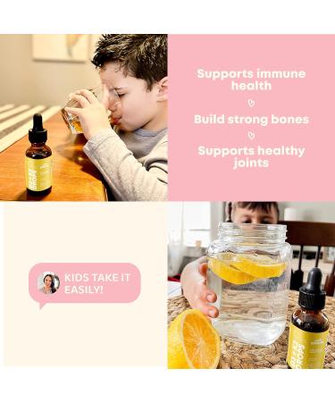 JoySpring Liquid Zinc, Vitamin C & D Drops for Kids - Essential Children's Supplements - Buy Online on GoSupps.com
