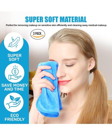Buy Makeup Remover Face Towel for Women - Effortlessly Removes Mascara Lipstick & Foundation | Quick Dry & Reusable Wash Cloth for Gentle Facial Cleansing | Pack of 1 - Buy Online on GoSupps.com