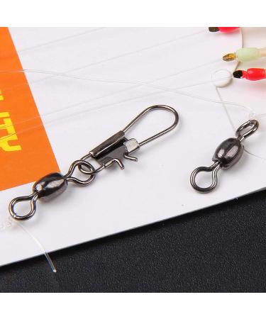 Luminous Fishing Rigs Saltwater Bait Lures 10 Packs with Fish Skin Feather Hook - Size 4 6 8 Type A - Buy Online on GoSupps.com