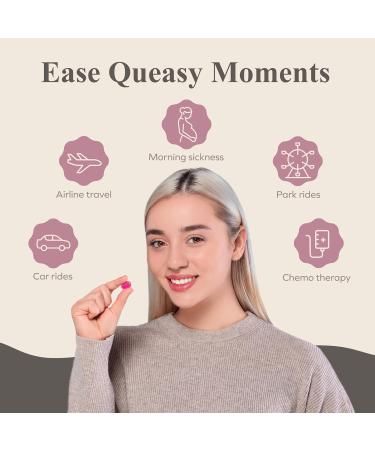Queasy Drops 63 Pack for Nausea Relief | Chemo, Motion Sickness, Hangover | Drug-Free & Gluten-Free | 5 Flavors - Green Tea, Ginger, Raspberry, Banana, Cola - Buy Online on GoSupps.com