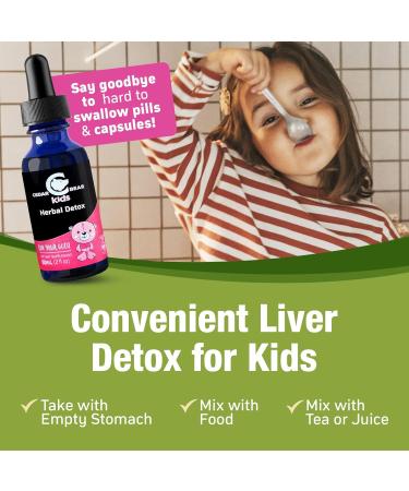 Cedar Bear Herbal Detox for Kids is a Liquid Herbal Supplement That Helps The Immune System & Protects Organs That are Often affected 2 fl oz / 60 ml 2 Fl Oz (Pack of 1) - Buy Online on GoSupps.com