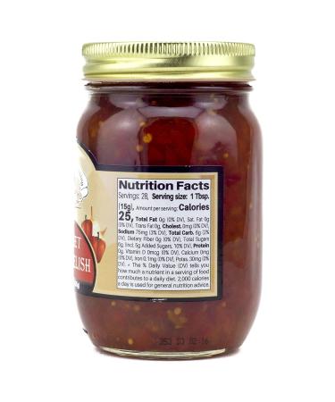 Amish Wedding Red Sweet Pepper Relish 15oz - Pack of 2 | Authentic Homemade Recipe - Buy Online on GoSupps.com