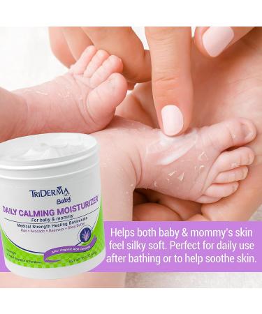 TriDerma Baby Daily Calming Moisturizer - 16 oz - Aloe Vera & Avocado Oil for Sensitive Skin - Buy Online on GoSupps.com