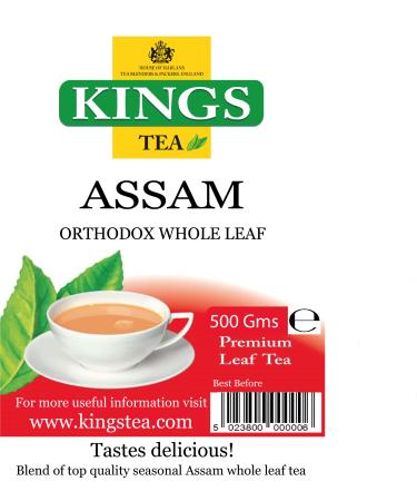 KINGS TEA Assam Orthodox Whole Leaf Loose Tea 500 GMS