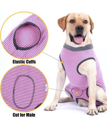Dog Wound Protection Vest | Postoperative Clothing for Pets | Replace E-Collar | Medical Abdominal Protection for Puppies & Cats (M Pink) - Buy Online on GoSupps.com