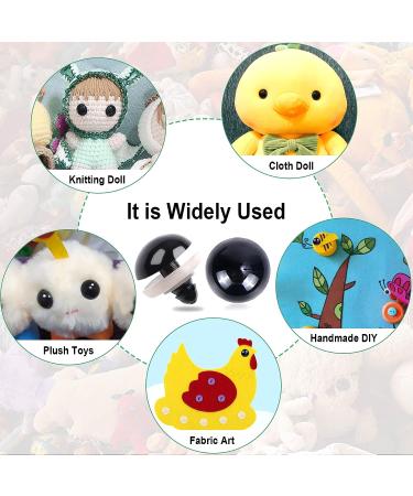 120PCS Plastic Safety Crochet Eyes with Washers (0.48Inch/12mm) - Perfect for Crochet Crafts - Buy Online on GoSupps.com