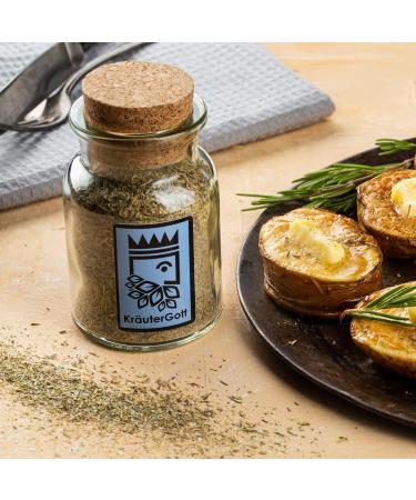 Herb God Mediterranean herbal salt with 50 herbal content original and handmade by Kr uterGod 70g in noble cork glass - Buy Online on GoSupps.com