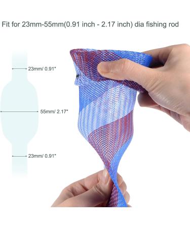 MECCANIXITY 67 inch Fishing Rod Sleeve - Blue White Rod Sock Cover and Protector - Buy Online on GoSupps.com