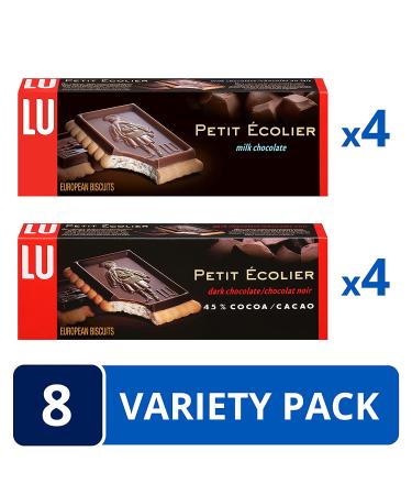 LU Petit colier European Chocolate Biscuit Variety Pack - Milk & Dark Chocolate Easter Cookies - 8 Boxes, 8 Count - Buy Online on GoSupps.com
