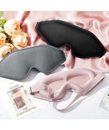 3D Weighted Eye Mask for Sleeping | Satin Sleep Mask for Women Men | Contoured Eye Mask for Travel, Meditation & Naps - Buy Online on GoSupps.com