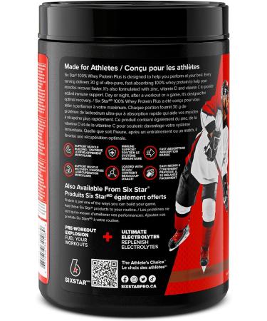 Whey Protein Powder Six Star 100% Whey Protein Plus Whey Protein Isolate & Peptides Lean Protein Powder for Muscle Gain Whey Isolate Protein Shake Chocolate 2 lbs (Packaging May Vary) Triple Chocolate 20 Servings (Pack of 1) - Buy Online on GoSupps.com