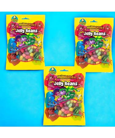 Millions Jelly Bean Variety Pack 3 Bags 8 Assorted Flavors in each bag - Buy Online on GoSupps.com
