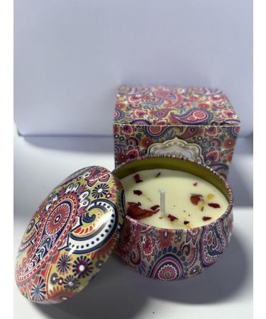 Scented Candle Gift for Home Vanilla & Lemon Soy Wax Candles 3oz Orange