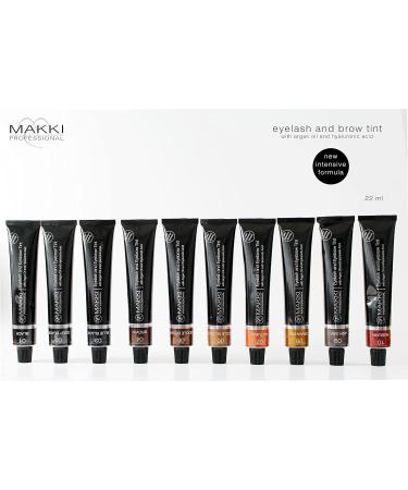  Makki Makki 03 Blue Black Professional Intensive Tint for Eyelashes and Eyebrows with Argan Oil and Hyaluronic Acid 22 ml - Buy Online on GoSupps.com