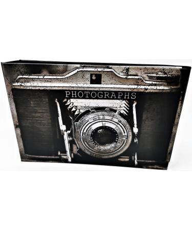 Photo Album - Holds 36 Photos - Size: 6"x4" - Vintage Camera Design