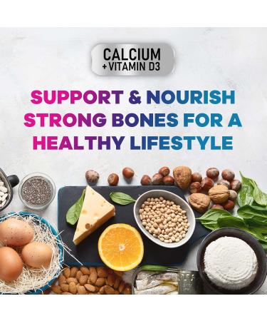 Calcium 1200 mg with Vitamin D3 - Bone Health Supplement Vitamin D & Calcium Supplements for Women & Men - Bone Strength Teeth & Immune Support Nature's Calcium Pills Bottled in USA - 240 Tablets 240 Count (Pack of 1) - Buy Online on GoSupps.com