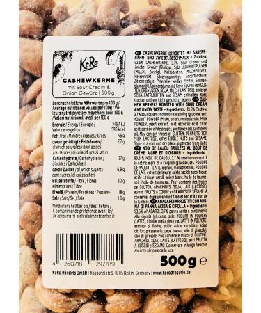 KoRo - Noix de cajou cr me-oignon 500 g - Buy Online on GoSupps.com