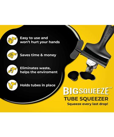 Big Squeeze Tube Squeezer | Heavy Duty Tube Wringer - Made in USA - Toothpaste  Paint  Cosmetics  Sunscreen  Hair Dye  Adhesives  Metal Tubes. Comfortable Ergonomic Dispenser Tool (Black) - Buy Online on GoSupps.com