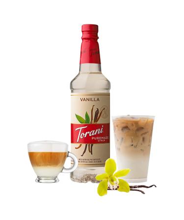 Torani Puremade Vanilla Syrup - 25.4 oz | Natural Flavoring for Drinks & Desserts - Buy Online on GoSupps.com
