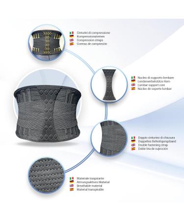 Jebolt Back Bandage - Lumbar Support Belt for Pain Relief & Injury Recovery | S/M Size - Ideal for Training & Work - Buy Online on GoSupps.com