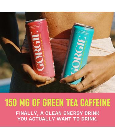 GORGIE Estsellers Variety Sugar Free Natural Energy Drink Sparkling  Healthy Energy Drinks Green Tea Biotin B Vitamins 50mg Caffeine  Vegan  & Low Calorie - Pack of 12 - Buy Online on GoSupps.com