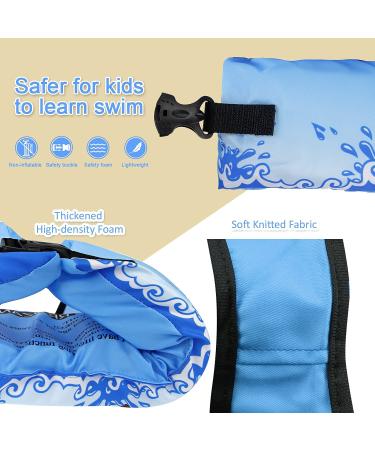 Kids Swim Vest for Swimming Training | Faxpot Toddler Swim Aid Floats for 30-60 lbs Boys/Girls | Shoulder Harness & Arm Wings | Sea Beach Pool | Sky-Blue - Buy Online on GoSupps.com