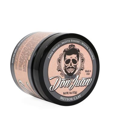 Don Juan Meteor Clay Pomade All Day Extreme High Hold Matte Finish  4 Ounce