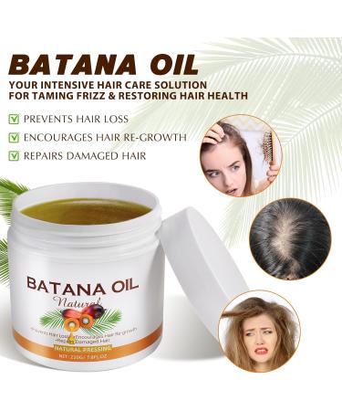 JSBNQRMZ Batana Oil for Hair Growth 220 Grams Solid Batana Oil 100% Wild Growth Hair Oil as Hair Mask Scalp and Hair Oil- Repairs Damaged Hair & Skin Reduces Hair Loss Healthier Hair Growth - Buy Online on GoSupps.com