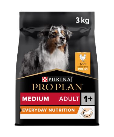 Purina Pro Plan Medium Adult Dry Dog Food with Optibalance 4 x 3 kg