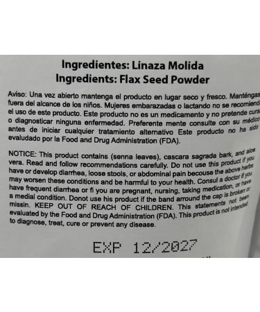 Fibra de Linaza 100% Natural 8oz(227g) FORTE Suplemento Limenticio/ Faxseed Powder Dietary Supplement 8oz (227g)Omega-3 Fiber & Digestive Wellness Vegan Non-GMO Gluten-Free Perfect for Smoothies Oatmeal Yogurt & Sa  - Buy Online on GoSupps.com