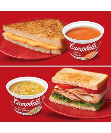 Campbell's Homestyle Chicken Noodle Soup 7oz Microwavable Cup 16 Pack - Perfect Lunch Snack - Buy Online on GoSupps.com