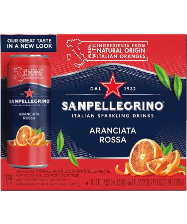 Sanpellegrino Aranciata Rossa Sparkling Drink 11.15 Fl Oz (Pack of 6) - Buy Online on GoSupps.com