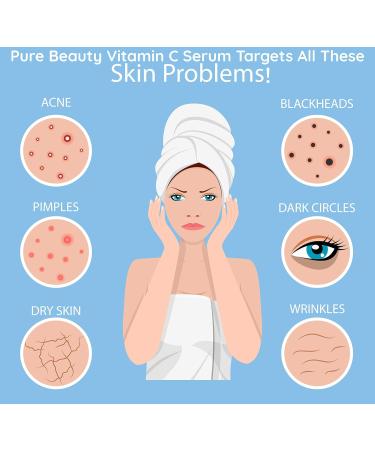 Ammuri Premium Quality Pure Beauty Vitamin C Serum For Anti-Aging power of Vitamin C + E + Amino + Hyaluronic Acid Best for Face Care Skin Care & Skin Glow - Buy Online on GoSupps.com