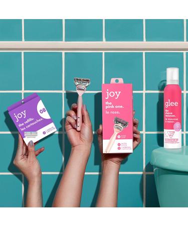 JOY The Pink One Razor with 2 Cartridges - Smooth Shave Guaranteed - Buy Online on GoSupps.com