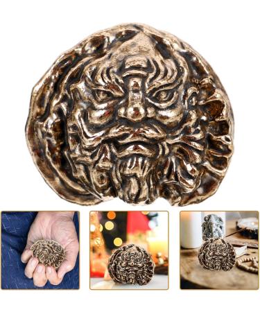 DEARMAMY Hand Exercise Walnut Ball - Vintage Brass & Copper Chinese Decor | Perfect for Fitness & Home Aesthetics - Buy Online on GoSupps.com