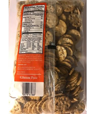 Trader Joe's Gluten Free Savory Thin Mini Rice Crackers with Tamari Soy Sauce - 8oz Pack - Buy Online on GoSupps.com