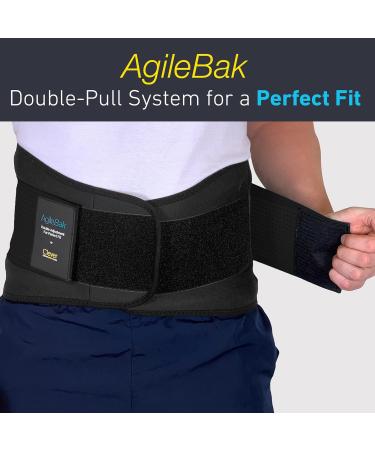 Clever Yellow Back Support Belt for Men and Women - Medical-Grade Lower Lumbar Brace for Back Pain Relief - Black Medium M (Waist Size 24-32) - Buy Online on GoSupps.com