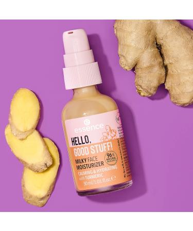 essence HELLO GOOD STUFF! Milky Moisturizer with Turmeric & Oat Water - Vegan, Cruelty Free, Paraben & Alcohol Free - Buy Online on GoSupps.com