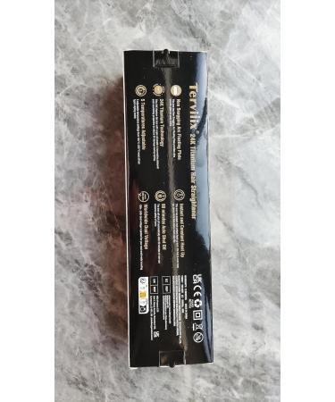 TerviiiX Titanium Smooth Iron - 45mm Wide Plates for Thick Hair PTC Quick Heating Dual Voltage Smoothing Iron for Curls & Straightening - Buy Online on GoSupps.com