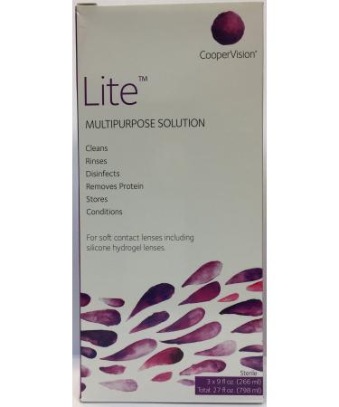 Lite Multipurpose Solution (Formerly Sauflon Lite) - 3 x 9 fl oz, 27 fl oz Total