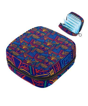 Javenproeqt 1 x women's binding-up bag large women's binding organizer reusable for girls women 17 x 17 x 12 cm watercolor red delicious cherry pattern multicolored 03 4.7x6.6x6.6